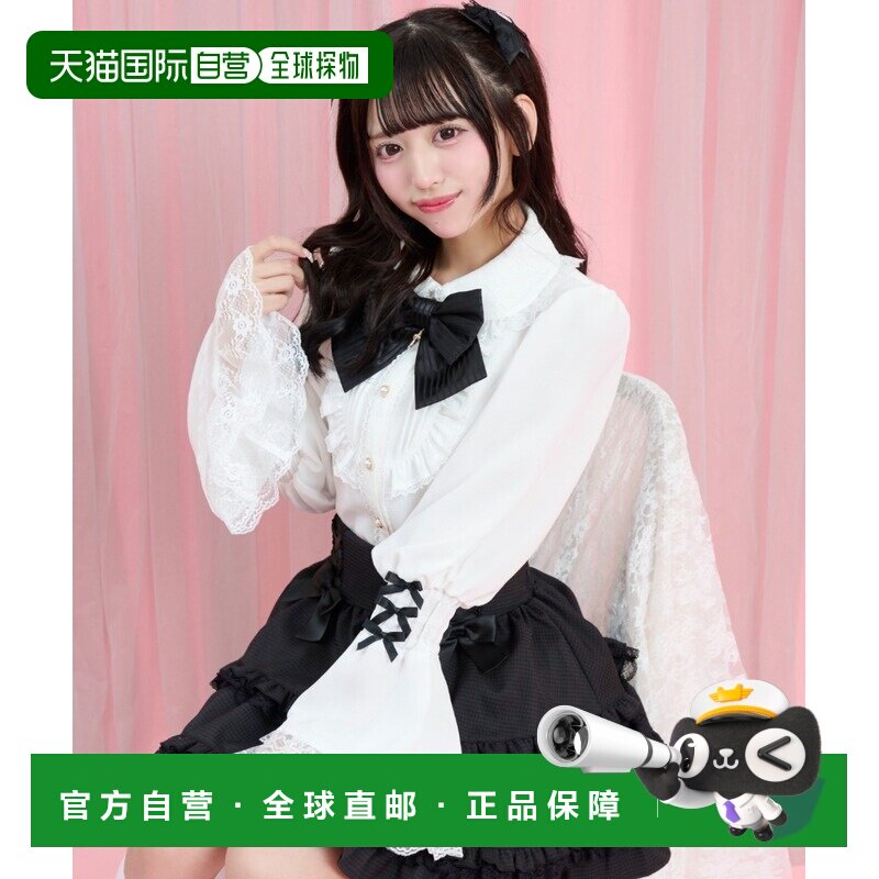 日本直邮Secret Honey 女装 蝴蝶结蕾丝袖泡泡袖【付后1h可退】