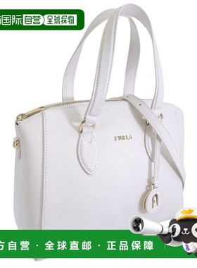 日本直邮FURLA 女士两用单肩包手提包皮革白色 MINERVA-SATCHEL S