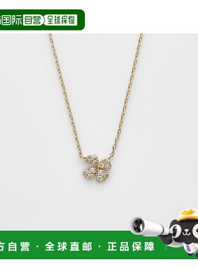 日本直邮日潮 agete 阿卡朵K10 钻石项链礼物吊坠四叶草
