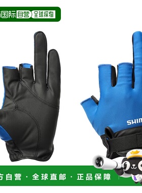日本直邮Shimano 手套 01 基本款手套L 蓝色 GL-008Y
