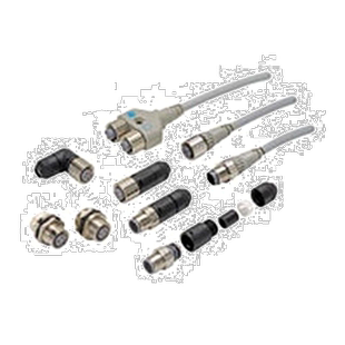 OMRON欧姆龙L型防水不易燃连接器4芯5m XS2F-D421-G80-F