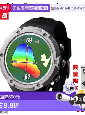 日本直邮ShotNavi Evolve α 黑色腕表型GPS高尔夫导航仪