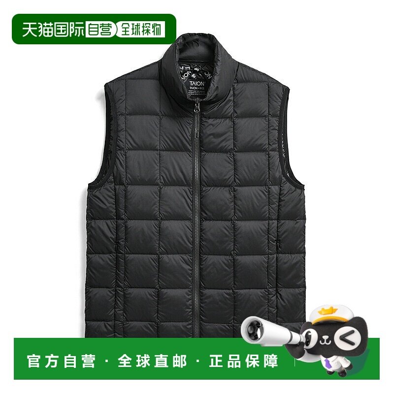 日本直邮TAION 高领双拉链羽绒背心 TAION-002WZ