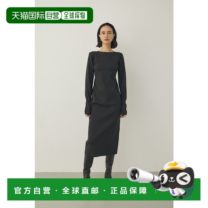 日本直邮MOUSSY 背部开口针织连衣裙 采用再生聚酯纤维 [IVOY3 MO