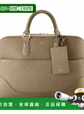 1h可退 日本直邮Capitano 男装 头层牛皮 压花公文包 单隔层设计