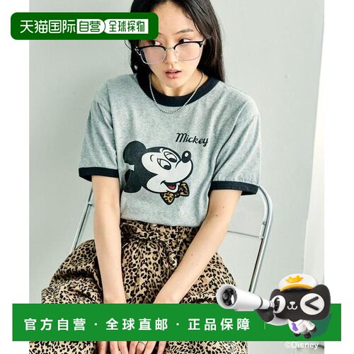 日本直邮官方授权 FREAK'S STORE MICKEY MOUSE Leopard logo rin