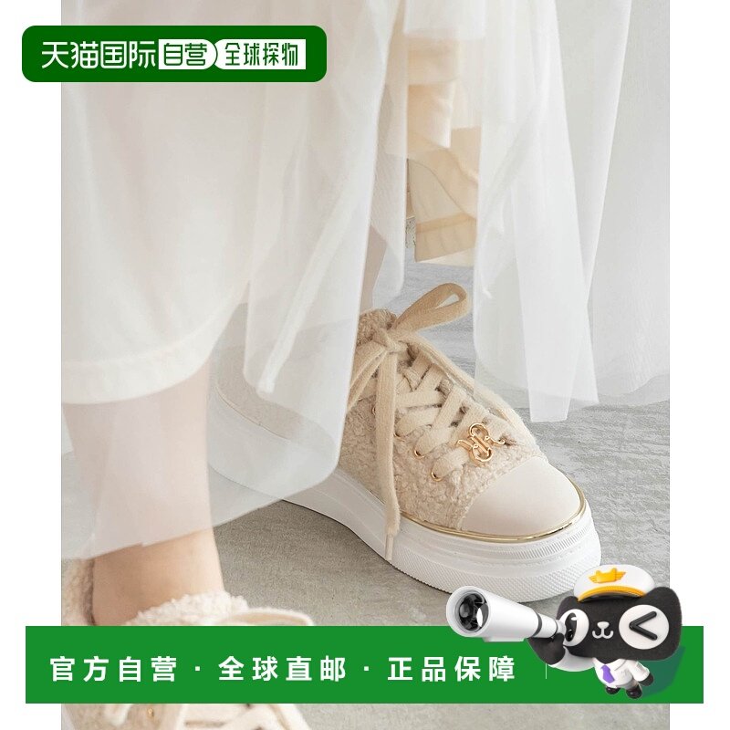 1h可退 日本直邮RANDA 女装 2WAY设计 绒毛风格 板鞋 多功能鞋带