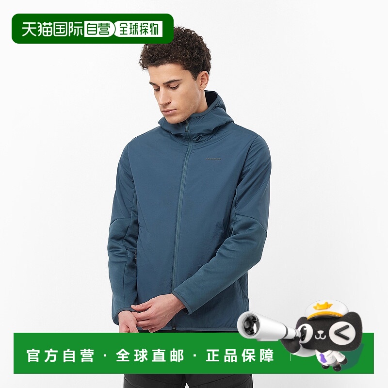 日本直邮SALOMON OUTLINE HYBRID WARM 男士带帽中层夹克 [outlin