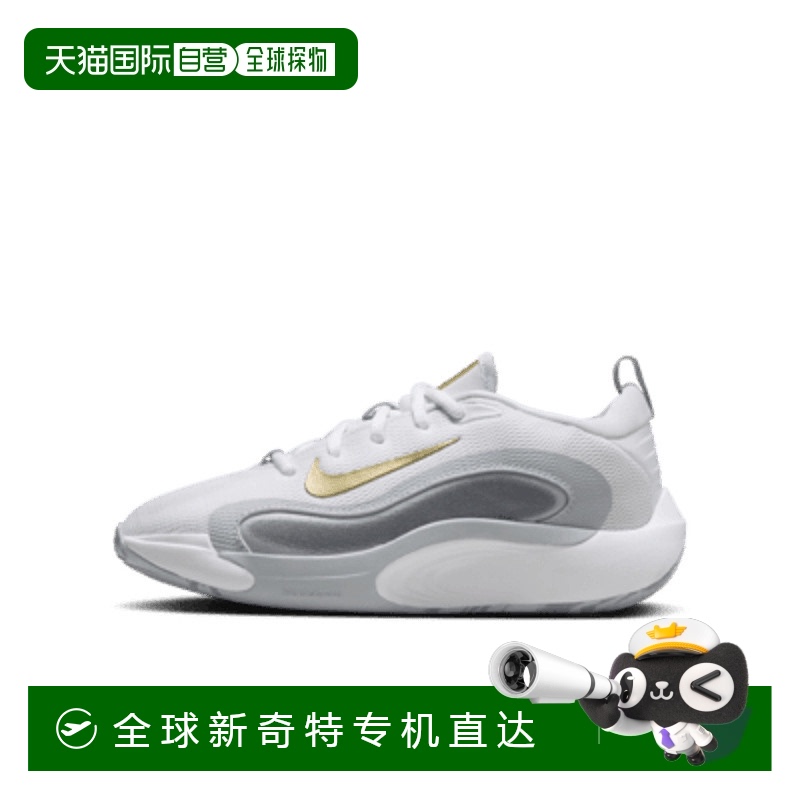 日本直邮Nike儿童儿童篮球鞋桔色耐克