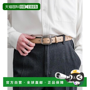 日本直邮Rocky 真皮哑光方扣皮带 Monroe