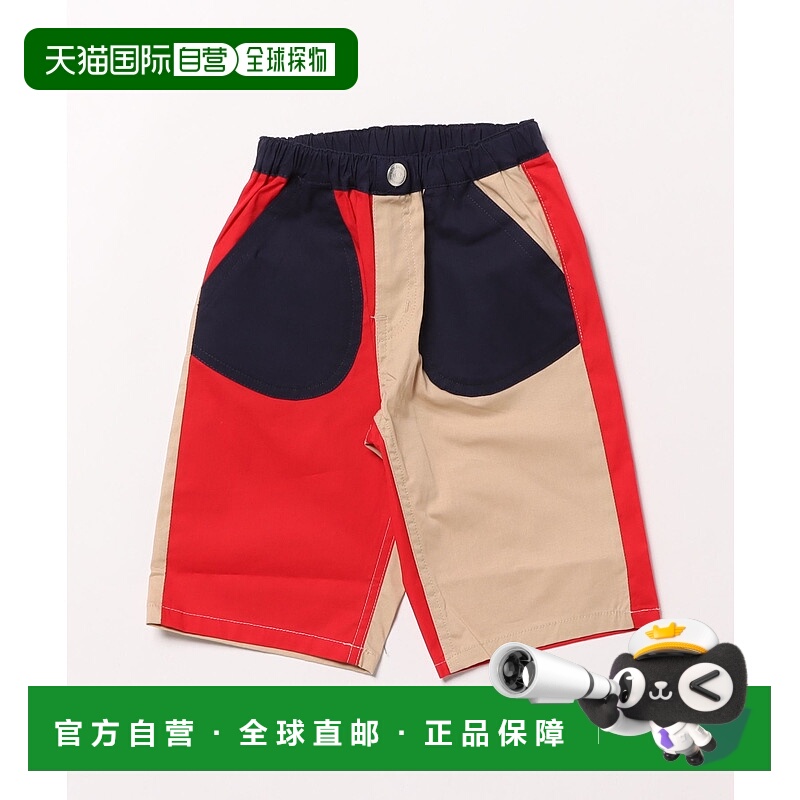 1h可退 日本直邮moujonjon 儿童伸缩款6分裤 M35105
