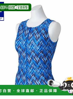 日本直邮 Mizuno 女士带扣水运动上衣 蓝色