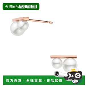 日本直邮VENDOME AOYAMA K10玫瑰金Akoya珍珠耳钉耳环AJAA2318__P