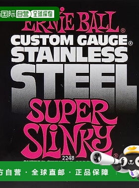 【日本直邮】厄尼鲍尔 电吉他弦  2248 (09-42)不锈钢SUPER SLINK