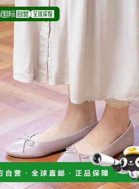 日本直邮Menue 蓬松跟脚圆头一脚蹬芭蕾鞋 ME8623BW00047