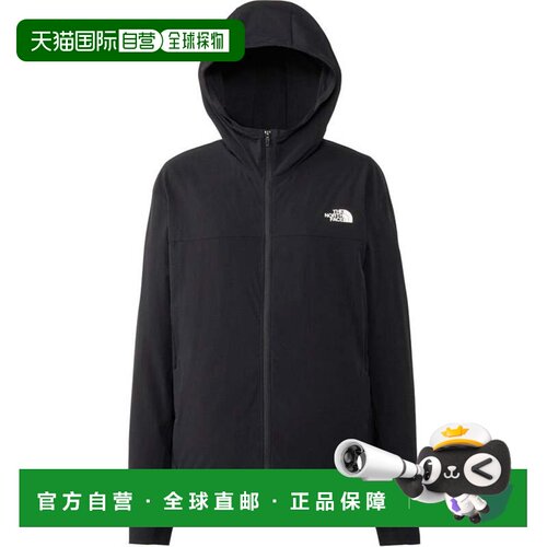 日本直邮THE NORTH FACE 北面户外弹性连帽卫衣女士冲锋衣黑色