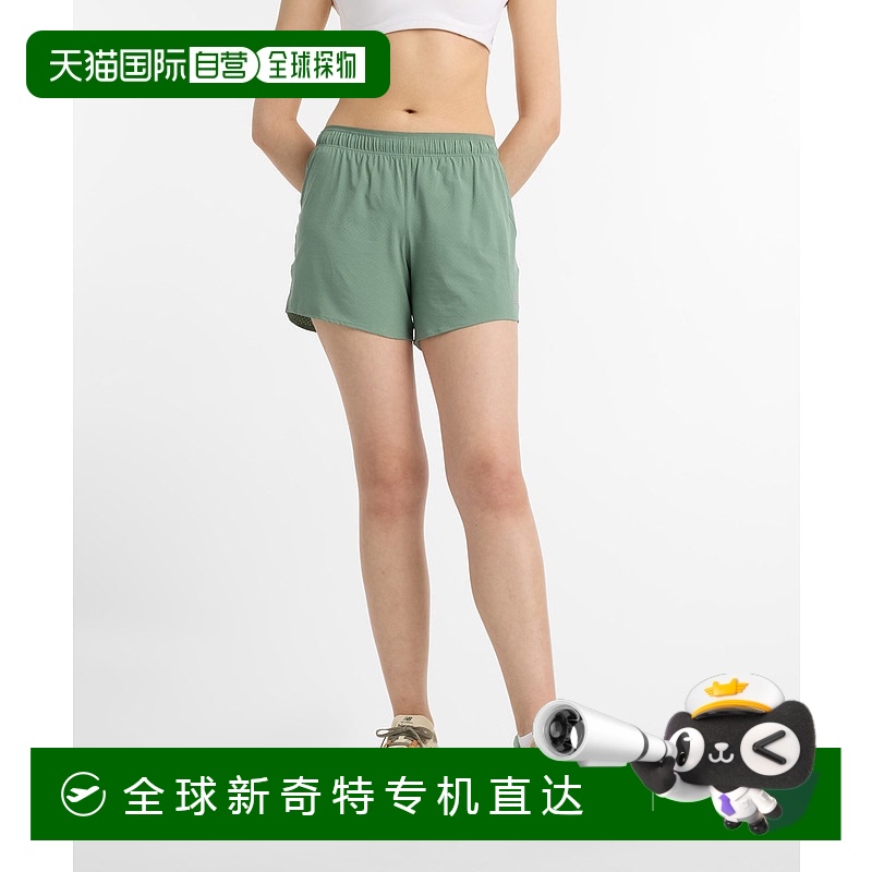 1h可退 日本直邮New Balance 女士5寸内衬运动短裤 WS41202DKJ