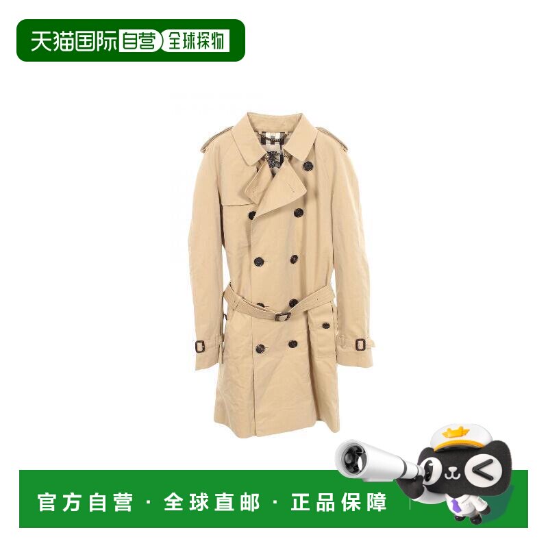 日本直邮中古奢侈品Burberry博柏利女A级95新trench coat风衣棉外