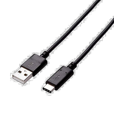 【日本直邮】宜丽客TypeC数据线3A充电线480Mbps黑色 U2C-AC15NBK