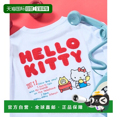 1h可退 日本直邮Ocean Pacific×Hello Kitty 女士 大版T恤 后背