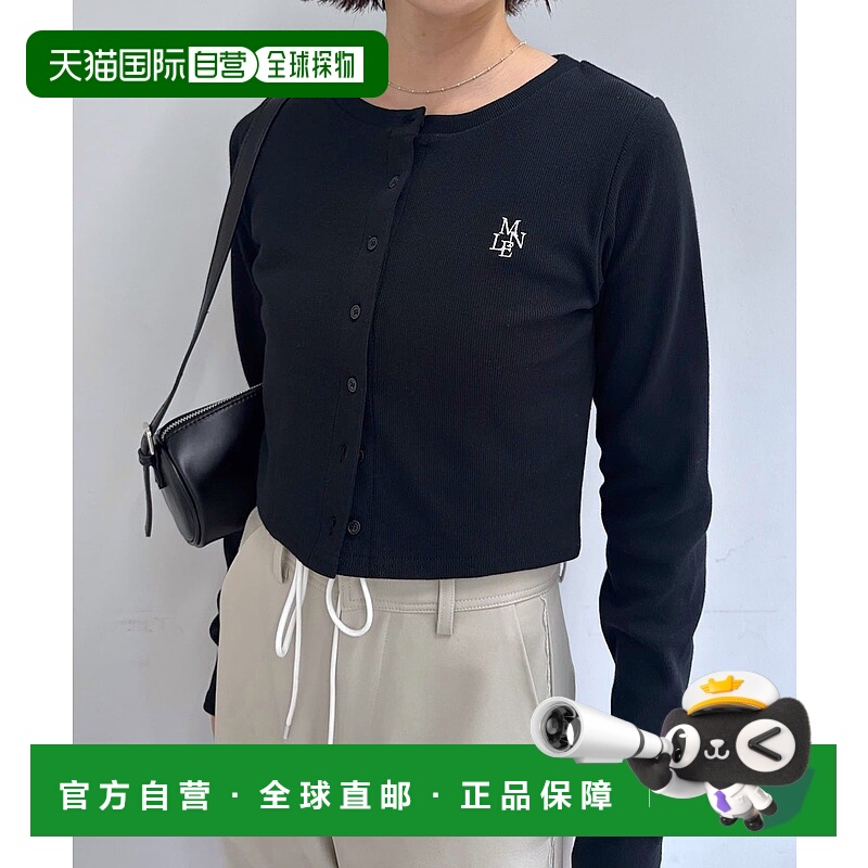 1h可退 日本直邮mline 女装 刺绣短款开衫 MLZ1052106A0019