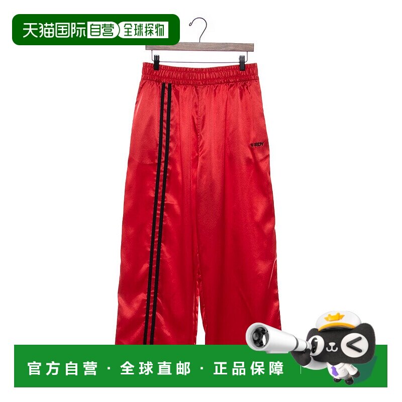 日本直邮NERDY 光泽运动裤 [NE8621EU000852] 休闲裤黑色卫裤