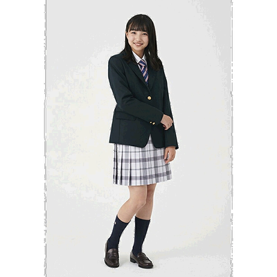 日本直邮制服西装外套女士西装外套绿色学生高中入学毕业KHS114