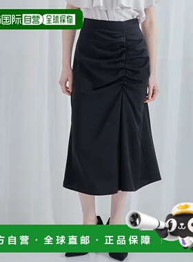 1h可退 日本直邮12Twelve Agenda 女士前褶设计半身裙 舒适弹力面