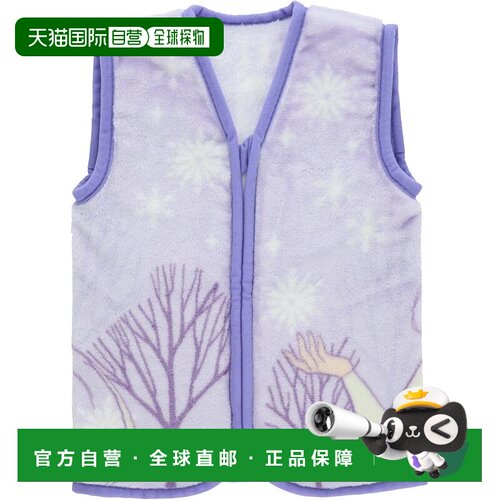 【日本直邮】丸真 儿童睡觉背心 迪士尼冰雪奇缘设计 雪花紫色 22