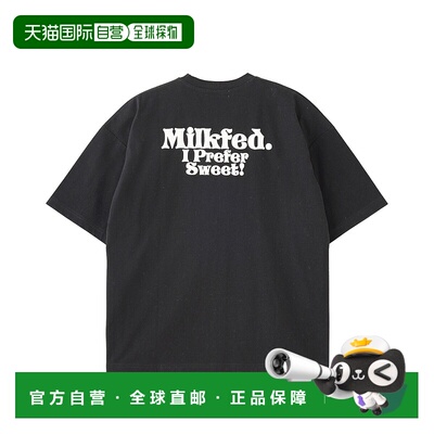 1h可退 日本直邮MILKFED 女士I Prefer Sweet宽松短袖T恤 1032580