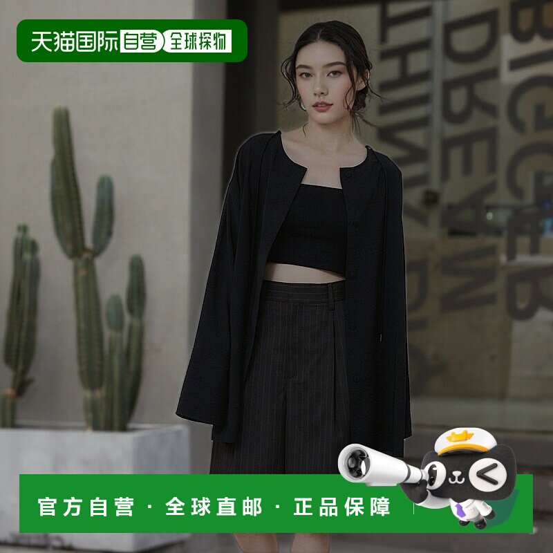 1h可退 日本直邮Adam et Rope' 女士2WAY亚麻混纺衬衫 可前后两穿