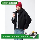 舒适短款 WOMEN 连帽外套 日潮跑腿GU极优 BLACK 357498