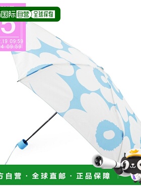 日本直邮Marimekko 折叠伞蓝色女士094640150迷你手动Unikko 伞