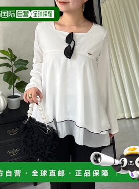 1h可退 日本直邮prose verse 女装 拼色层叠长T恤 PVZ1061106A000