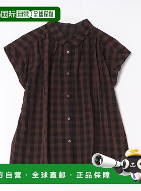 1h可退 日本直邮HONEYSUCKLE ROSE女装轻盈透气格纹衬衫 HR462302