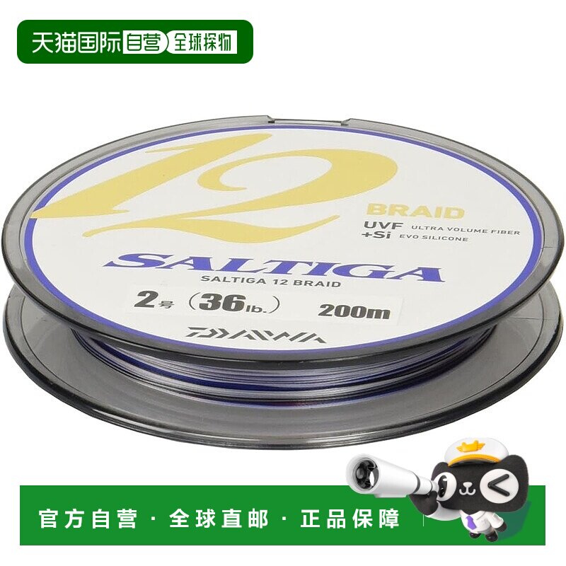 【日本直邮】达亿瓦Saltiga PE Line 12 编织 200m 1.2号 27lb 多