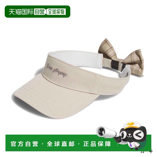 日本直邮阿迪达斯女士高尔夫服饰 遮阳帽 秋冬 ClimaCool格纹蝴蝶