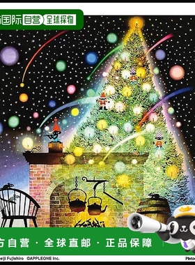 【日本直邮】APPLEONE 80片拼图 藤代诚二 圣诞树之梦 [发光拼图]
