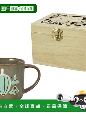 【日本直邮】山加 MOOMIN 马克杯约 350ml木盒 Snufkin 日本制造