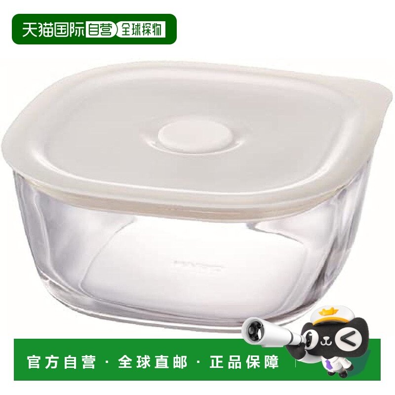 【日本直邮】HARIO 耐热玻璃密封储存容器 KSTM-60-TW 600ml