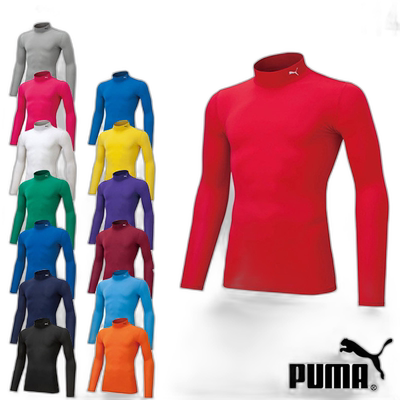 日本直邮PUMA 儿童小高领长袖衬衫 Compression Mock Neck Long S