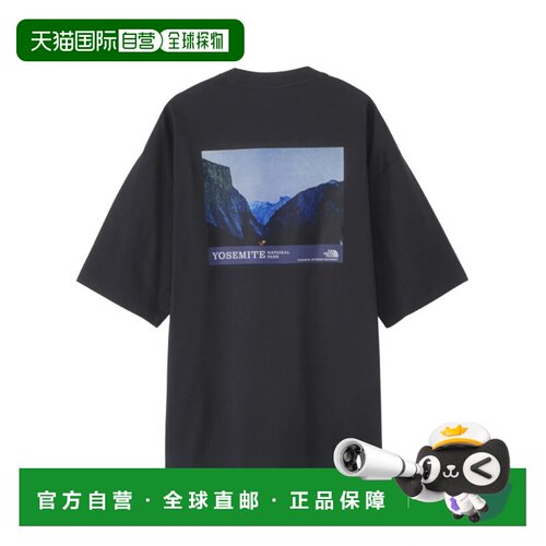 日本直邮北面THE NORTH FACE SS24 背面图案印花防紫外线圆领短袖