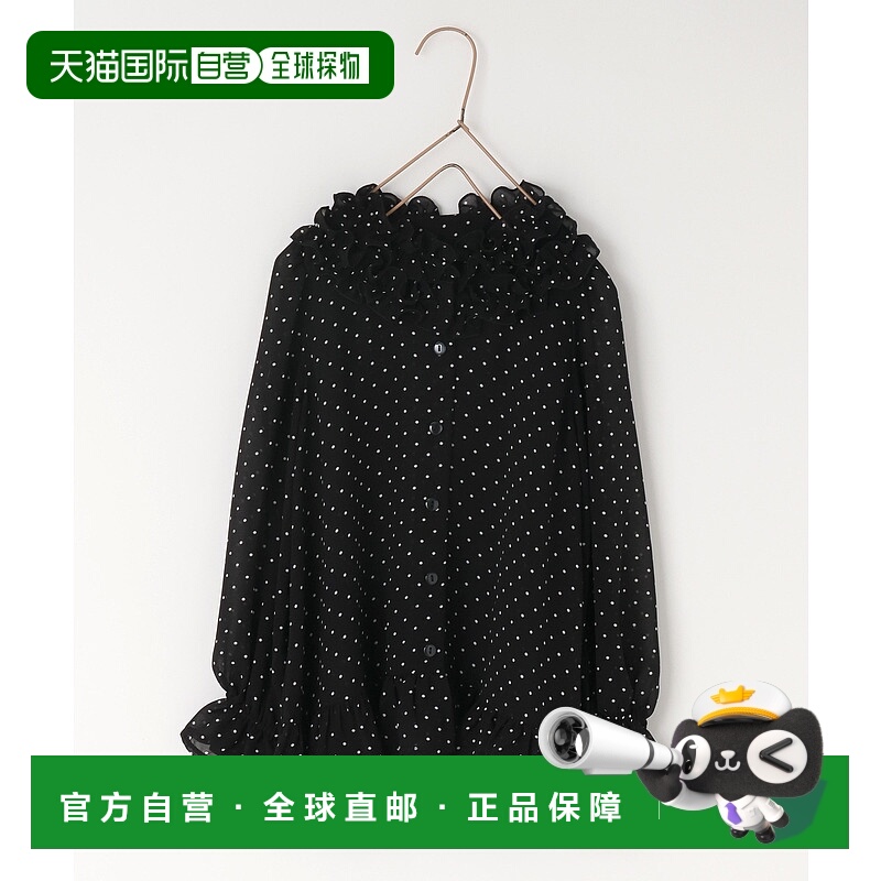 1h可退 日本直邮LOWRYS FARM 儿童 波点荷叶边衬衫 602068