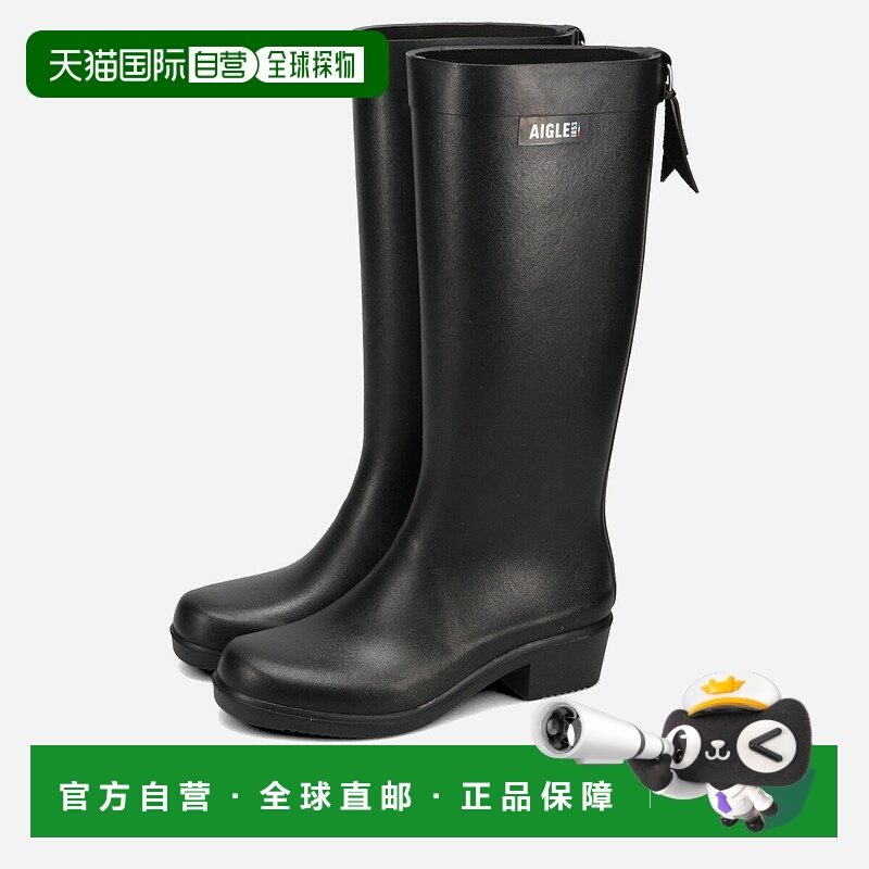日本直邮Aigle Myrica 女士橡胶靴黑色ZZFNB66-001