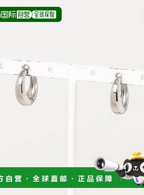 1h可退 日本直邮ebine女士316L不锈钢耳环 Drop Hoop Pierce款 时