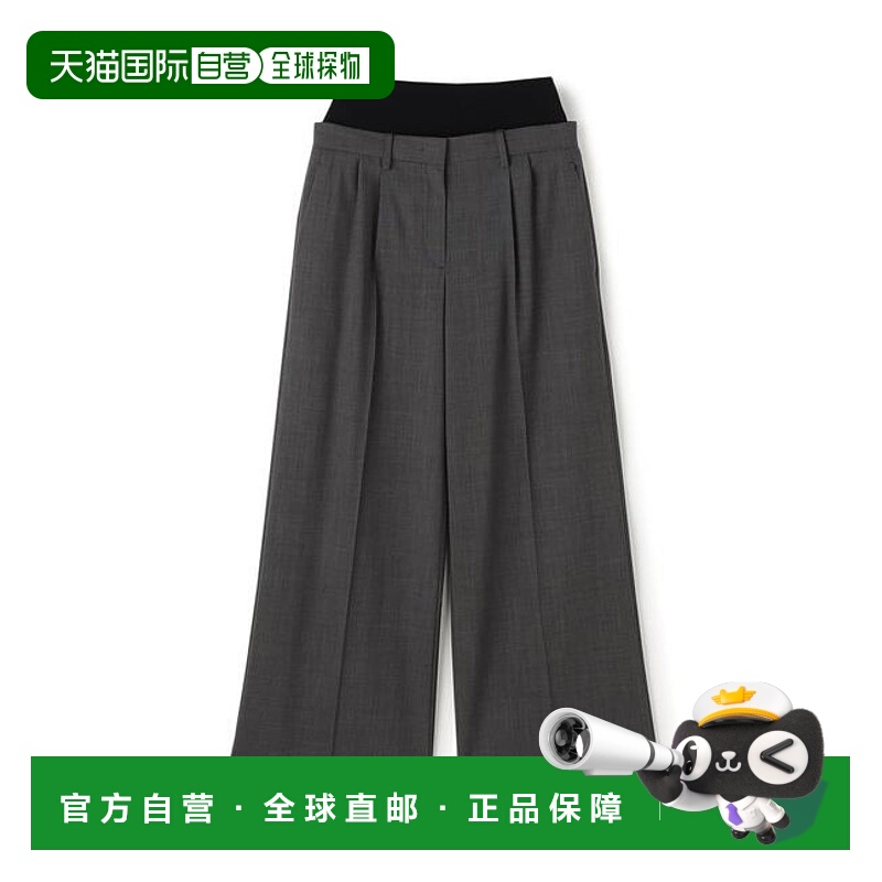 1小时内可退 日本直邮DES PRES 高扭转呢裤 带腰带裤子直筒低腰