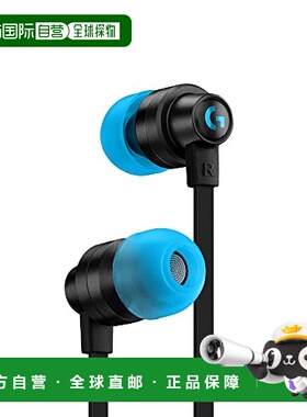 【日本直邮】Logicool G罗技G 游戏耳机 双声驱动器3.5mmUSB-C黑