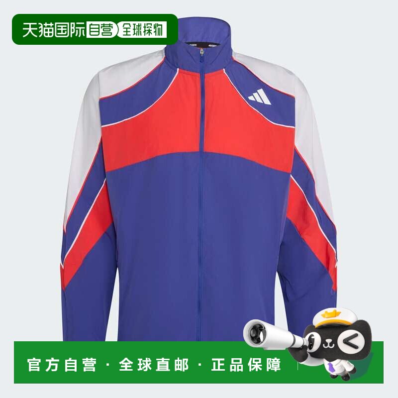 日本直邮Adidas/阿迪达斯立领跑步外套男女同款 KT4856夹克