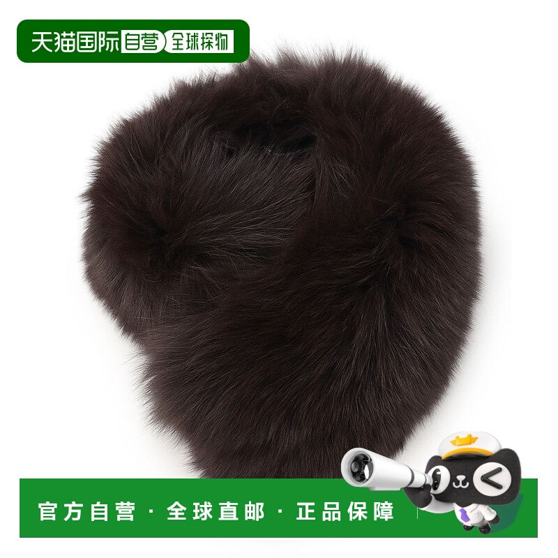 1h可退 日本直邮23区 女士 真毛皮 蓝狐披肩 可钩扣固定 ZZ3DGW06