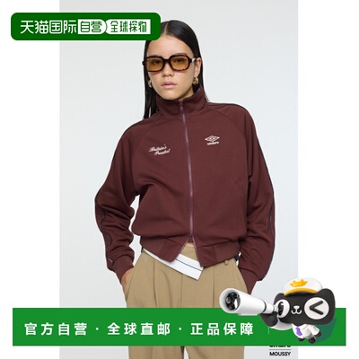 日本直邮MOUSSY 女装 UMBRO联名 管道条纹 修身运动夹克 010IAF01